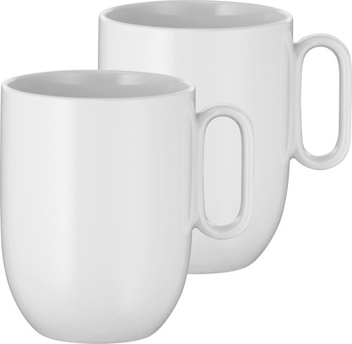 Barista 2 Parça Kahve Kupa Seti, 380 ml, Porselen, Kahve Kupası, Bulaşık Makinesinde Yıkanabilir