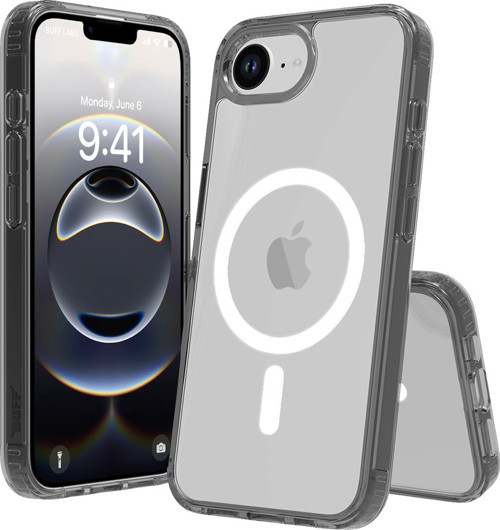 iPhone 16E ile Uyumlu Magsafe Destekli Air Hybrid Şeffaf Kılıf, Darbe Emici TPU + PC Şeffa