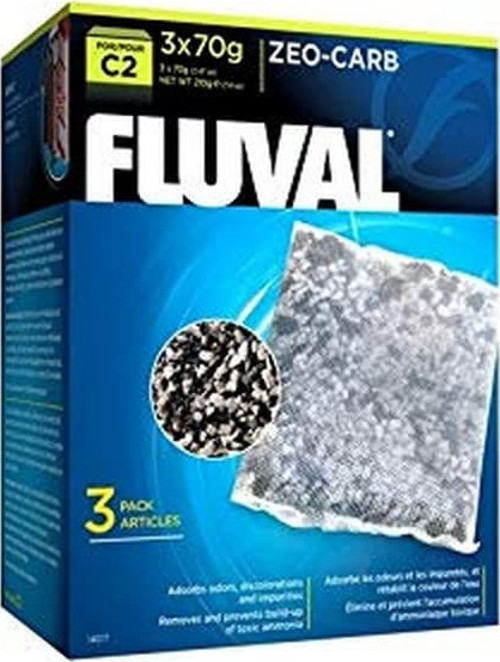 C2 Zeo Carb, mekanik filtreleme için, 210 g, 3'lü paket