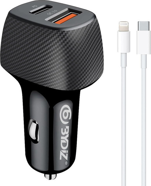 iz BY-38L Hızlı Araç Şarj Cihazı 38W Çakmaklık Şarj Aleti iPhone 14/13/12/11/pro/
