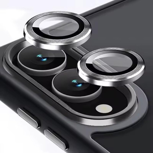 S25 Edge İle Uyumlu Kamera Lens Koruyucu (gümüş)