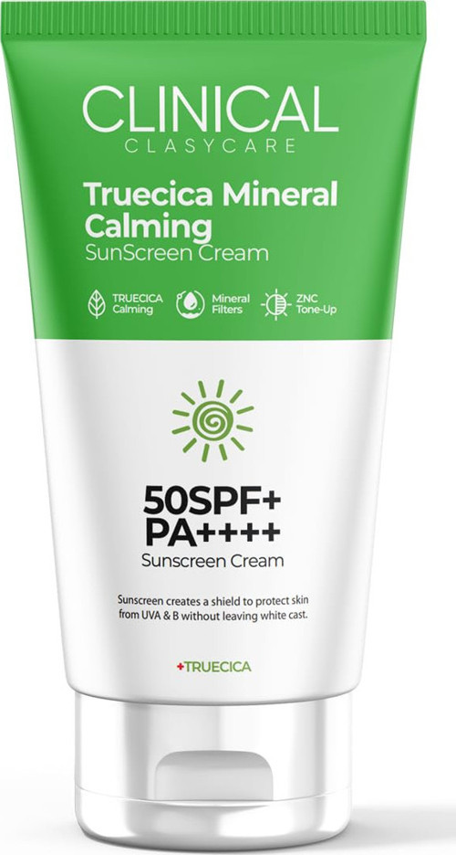 ASYCARE Güneş Kremi SPF 50 – Truecica Hassas Ciltler İçin Yatıştırıcı Yüz Güneş Koruyucu,