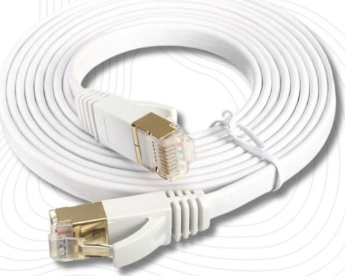 Tkz 5742 Cat7 Rj45 Modem Internet Kablosu 3 Metre 10gbps 600mhz UÇLARI FABRİKASYON TAKILI Bilgisayar Modem İnternet Ethernet Kablosu (3 Metre)