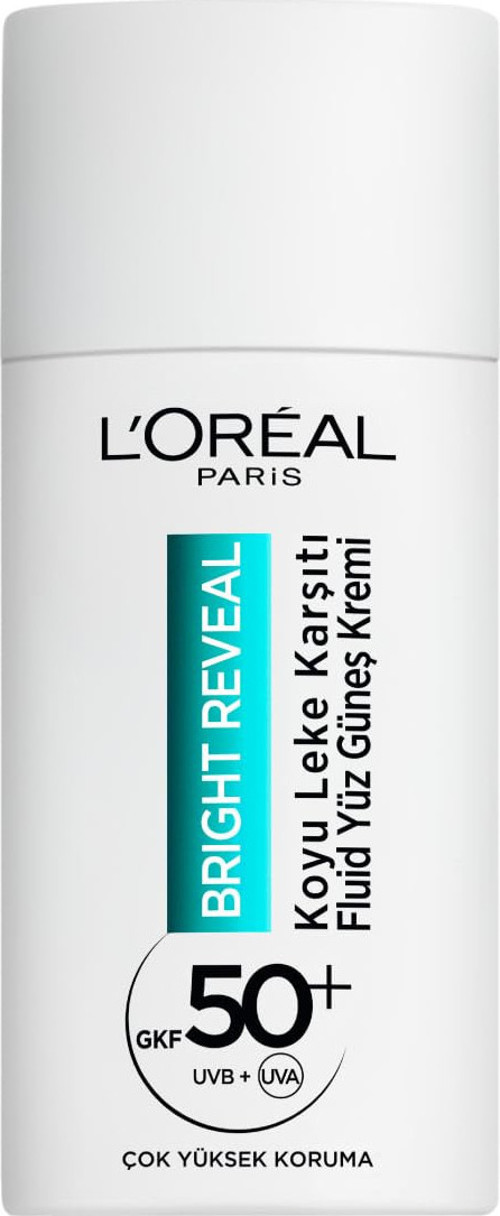 PARIS Bright Reveal SPF50, Koyu Leke Karşıtı Fluid Günlük Yüz Güneş Kremi 50ml