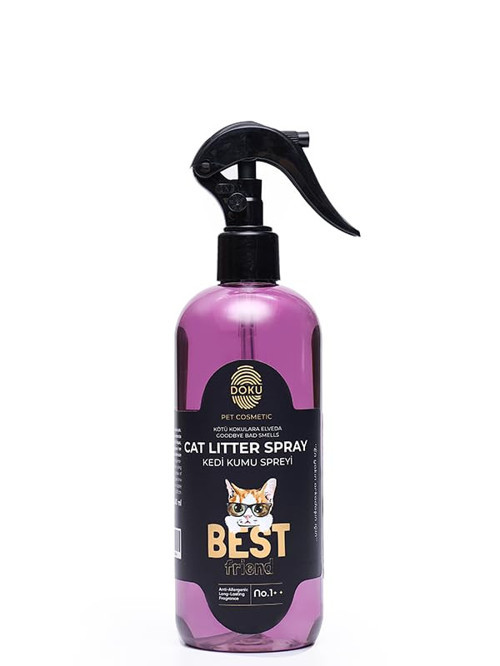 Pet Cosmetic Kedi Kumu Spreyi 400 ml | Topaklanma Yapmayan Kedi Kumu Koku Giderici Sprey