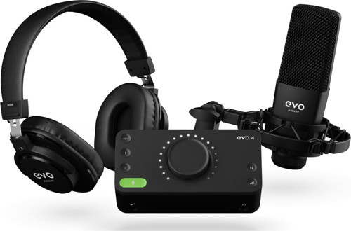 EVO Start Recording Bundle (EVO 4 ses kartı, SR1 geniş diyaframlı kondenser mikrofon, SR2000