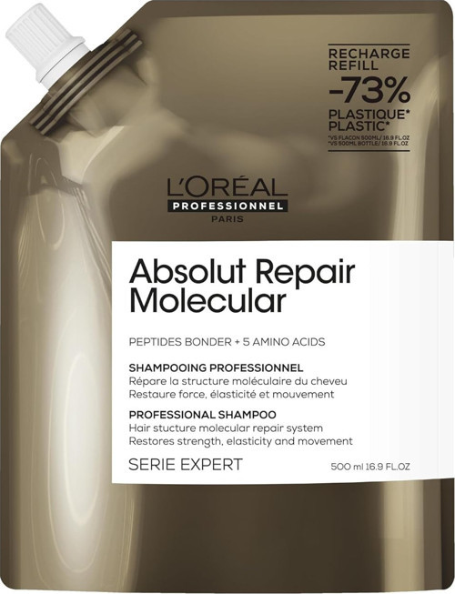 éal Professionnel Paris Serie Expert Repair Molecular Tüm Yıpranmış Saçlar İçin Arındırıcı Refill Şampuan 500ml