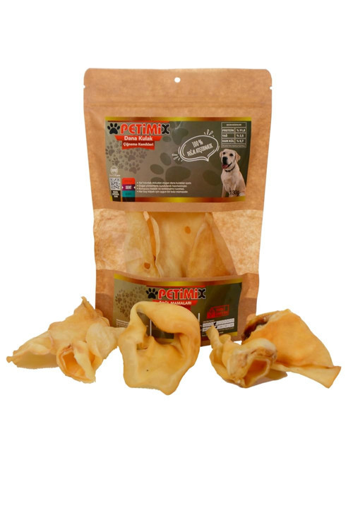 Dana Kulak Çiğneme Kemikleri Köpek Ödül Maması 130g