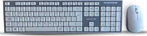 SKM-663 Q Beyaz Kablosuz Multimedya Klavye Mouse Set