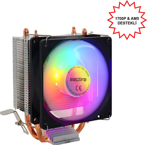SCL-1505 İntel 1366/115X/1200/1700-AMD AM2/AM2+/AM3/AM4/AM5 CPU Fan
