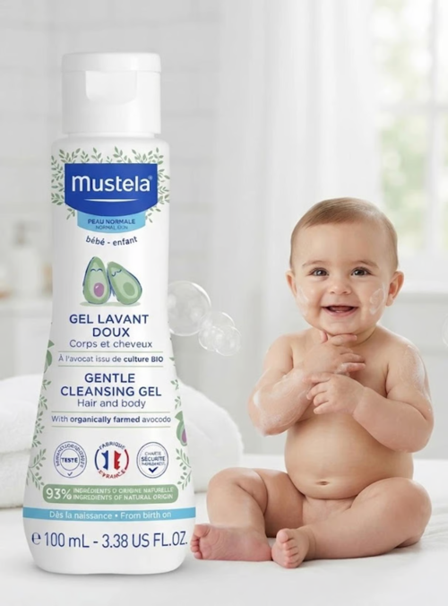 Gentle Cleansing Gel 100 ml - Saç ve Vücut İçin Avokado Özlü Bebek Şampuanı ve Yıkama Jeli