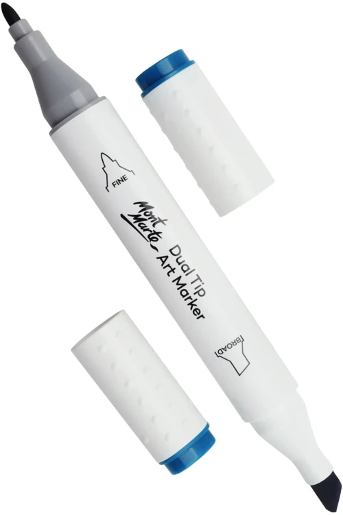 Premium Çift Uçlu Art Marker 6'lı – Ferah ve Pastel Renkler Seti