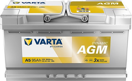 A5 12V 95Ah 850A Dynamic Start Stop Agm Akü ( Üretim Tarihi:2026 )