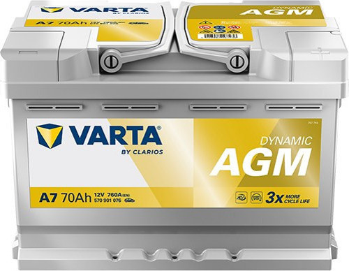 A7 12V 70AH 760A Dynamıc Start Stop Agm Akü (Üretim Tarihi:2026)