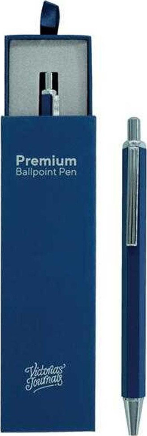 Premium Tükenmez Kalem Kutulu Mavi 360-2917