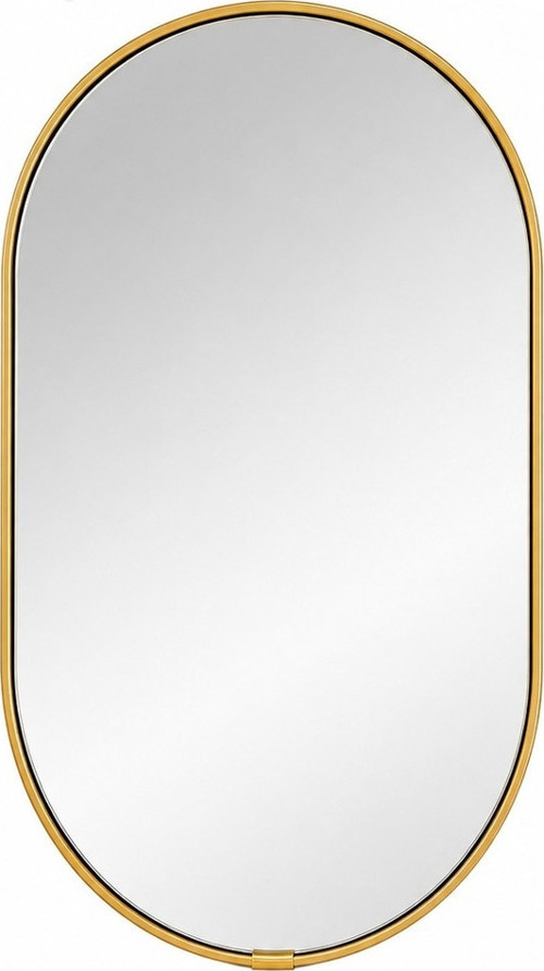 Gold Çerçeveli Dekoratif Duvar Aynası, 30 Cm, Gold Asma İpli Modern Salon Banyo Antre Makyaj Aynası