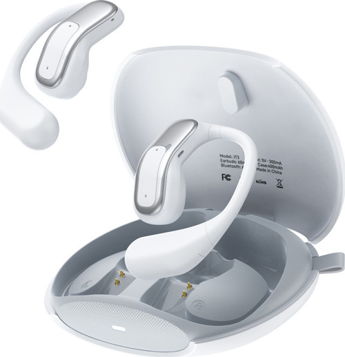 JT3 Bluetooth 6.0 Open Ear OWS Kablosuz Bluetooth Kulaklık 14.2mm Sürücü Kulak Kancalı Açık Spor Kulaklığı 90 saat P