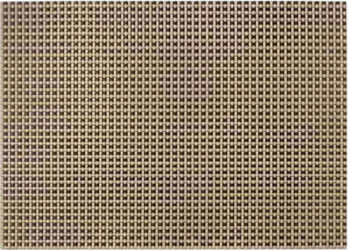 PVC Amerikan Servis 30x45 cm Bej Kahve Hasır Dokuma Desenli