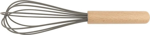 Silikon Çırpıcı Ahşap Sap - 25 cm