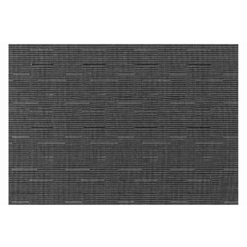 PVC Amerikan Servis 30x45 cm Koyu Gri Yatay Blok Desenli