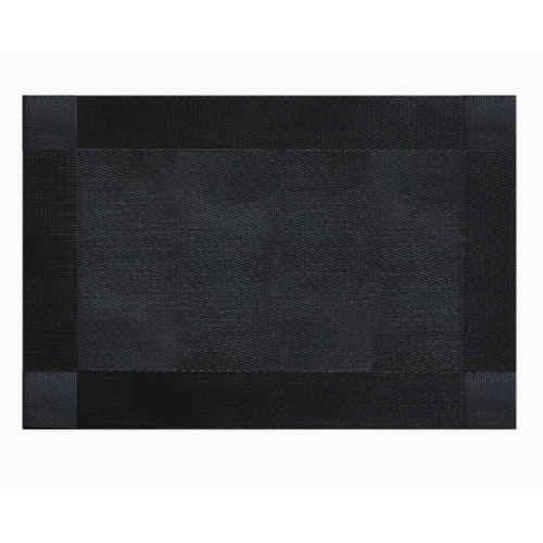 PVC Amerikan Servis 30x45 cm Siyah Kalın Çerçeve Desenli