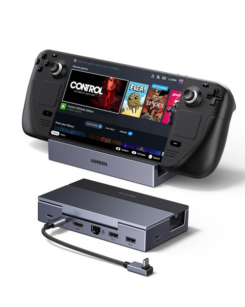 6’sı 1 Arada Steam Deck Dock, 4K 120Hz HDMI 2.1, 100W PD Şarj, USB ve Ethernet Destekli, 75126