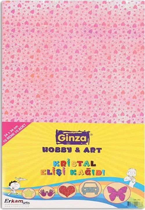 Elişi Kağıdı Desenli Kristal 24x34 10 Renk GN-282