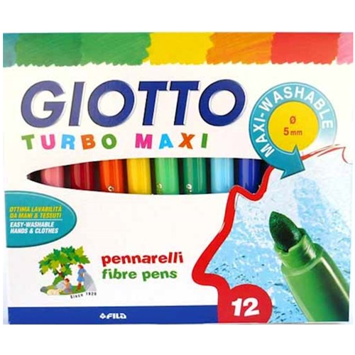 Keçeli Kalem Jumbo Turbo Maxi 12 Renk 454000