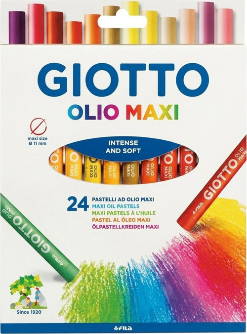 Yağlı Pastel Olio Maxi (Silindir) Askılı Paket 24 Lü 293800