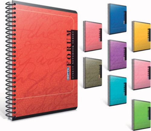 Forum A5 Spiralli Karton Kapak Defter 96 Yaprak Kareli (6 Lı Paket) 2