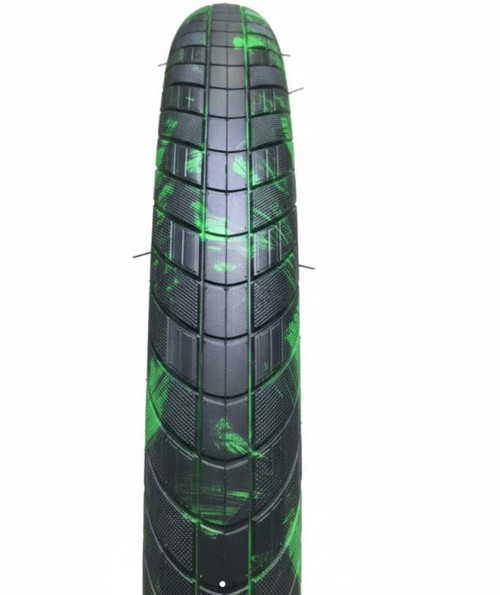 Asistan Drox DJ 26M Bisiklet Dış Lastik 26x2.40 Siyah-Yeşil Freeride Dirtjump Bisiklet Dış Lastiği