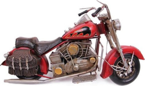 Çantalı Metal Motosiklet