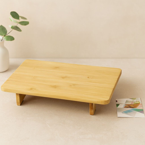 Bambu Ahşap Dikdörtgen Sunum Panosu 32.5x21.5 cm Ayaklı 5 cm