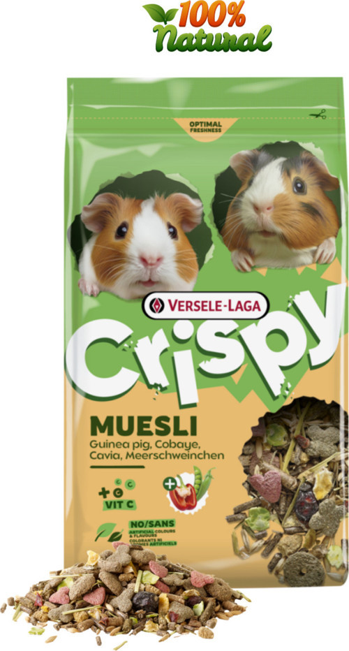Crispy Muesli Kıtır Yüksek Lifli Ginepig Yemi 850 Gr Yenilenen Ambalaj