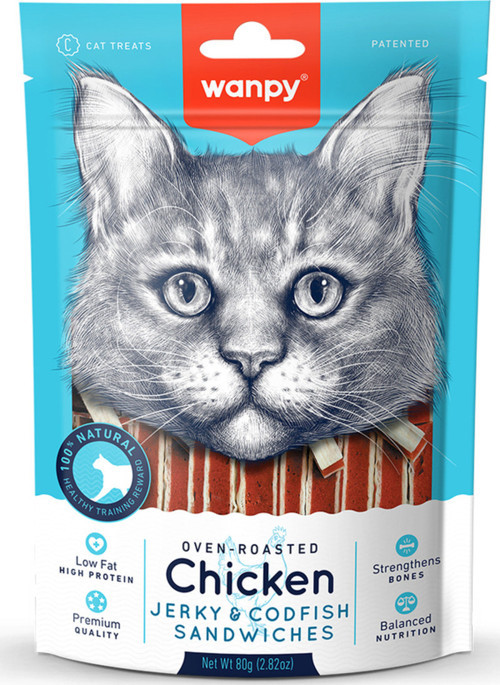 Tavuklu & Morina Balıklı Kedi Ödülü 80Gr