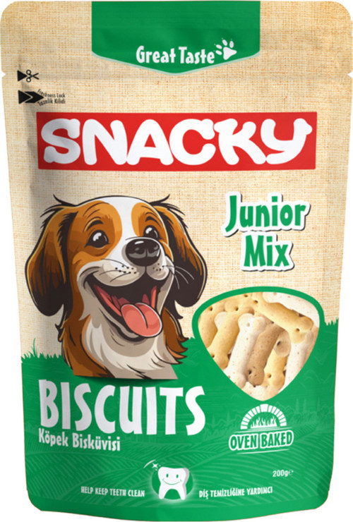 Junior Mix Fırınlanmış Köpek Bisküvisi 200 Gr Köpek Ödülü