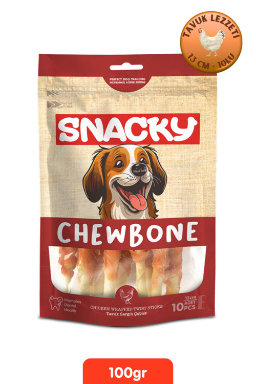 Tavuk Sargılı Çubuk Köpek Ödül 10'Lu X 13Cm 100G