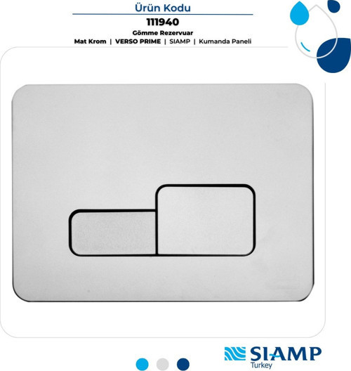 TEMA PRİME MAT KROM BUTON