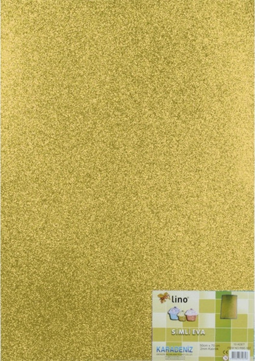 Eva 50x70 Cm.Altın 2 MM Simli