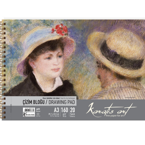 Karatis Çizim Blok Spiralli Art 160 GR A3 20 YP 484010-99