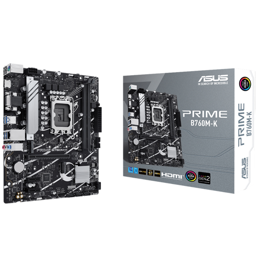 PRIME B760M-K 6600MHz OC DDR5 Soket 1700 M.2 HDMI VGA mATX Anakart