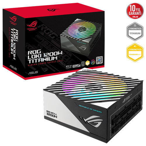 ROG LOKI 1200W 80+ Titanium ATX 3.1 Gen 5.1 ARGB ATX12V PSU