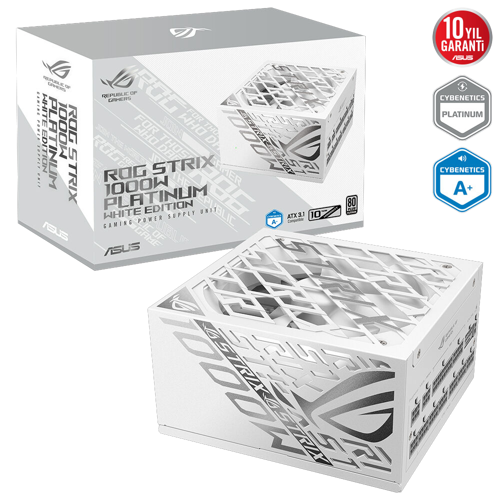 ROG STRIX 1000W 80+ Platinum ATX 3.1 Gen 5.1 Full Modüler Beyaz PSU