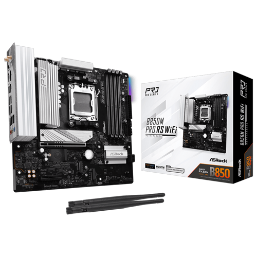 B850M PRO RS WIFI 8000MHz(OC)DDR5 Soket AM5 M.2 USB 3.2 HDMI mATX Anakart