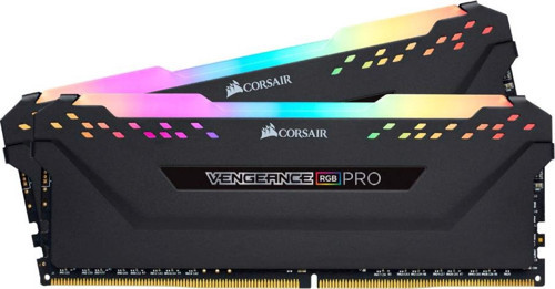 32GB (2x16GB) Vengeance RGB PRO Siyah 3200MHz CL16 DDR4 XMP Dual Kit Ram