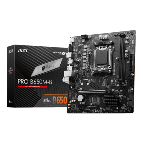 PRO B650M-B 6800MHz(OC) DDR5 Soket AM5 HDMI M.2 HDMI VGA USB 3.2 mATX Anakart