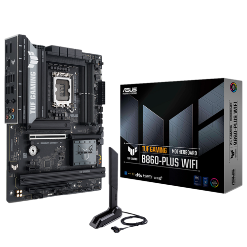 TUF GAMING B860-PLUS WIFI 8666MHz OC DDR5 Soket 1851 M.2 USB4 HDMI DP ATX Anakart