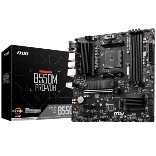 B550M PRO-VDH 4400MHz(OC) DDR4 Soket AM4 M.2 HDMI DP mATX Anakart