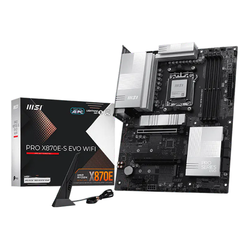 PRO X870E-S EVO WIFI 8200MHz(OC) DDR5 Soket AM5 M.2 HDMI Type-C ATX Anakart