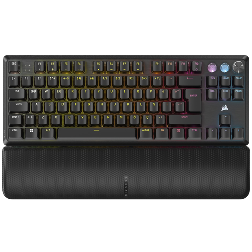 K70 PRO TKL High-Performance Hall Effect Switch RGB Türkçe Siyah Gaming Klavye